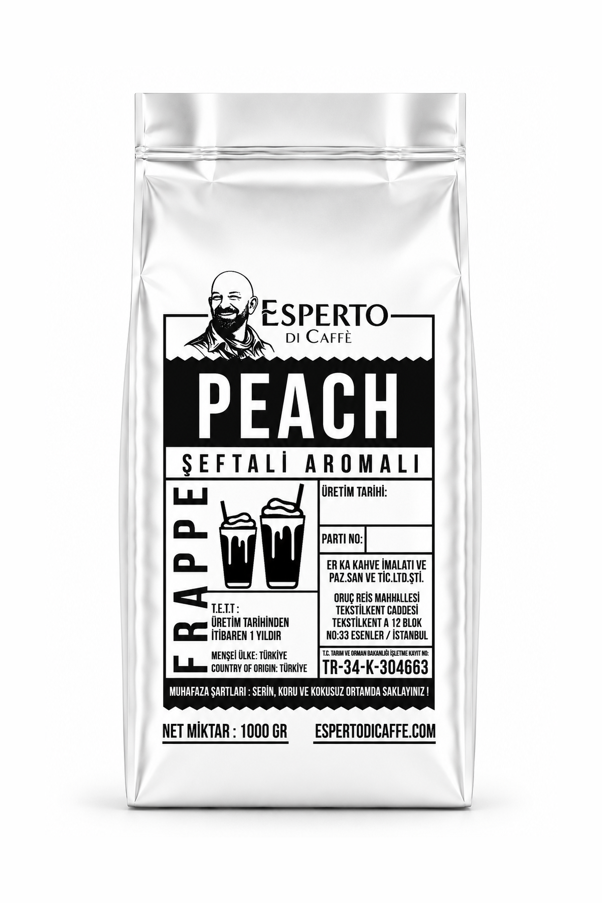 Esperto DiCaffe Smoothie Frappe Şeftali 1000g