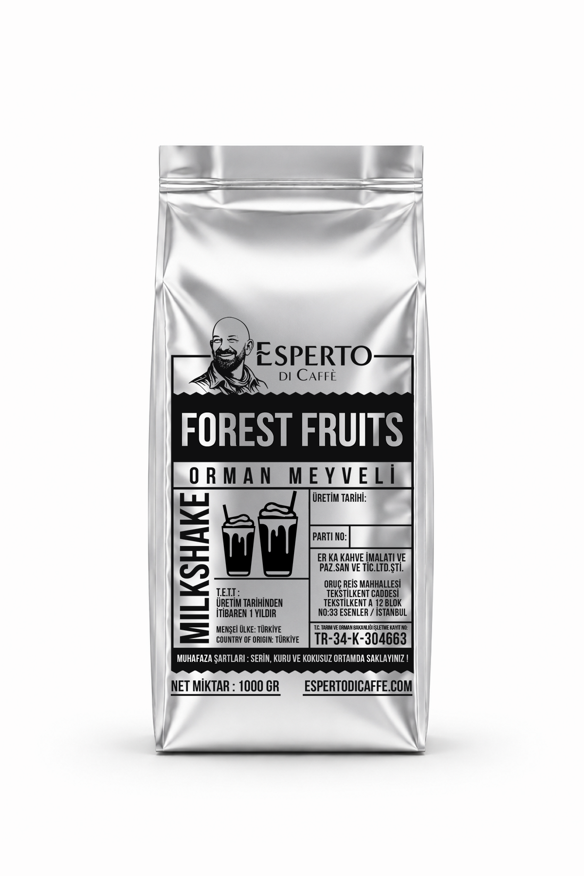 Esperto DiCaffe Milkshake Kırmızı Orman 1000g