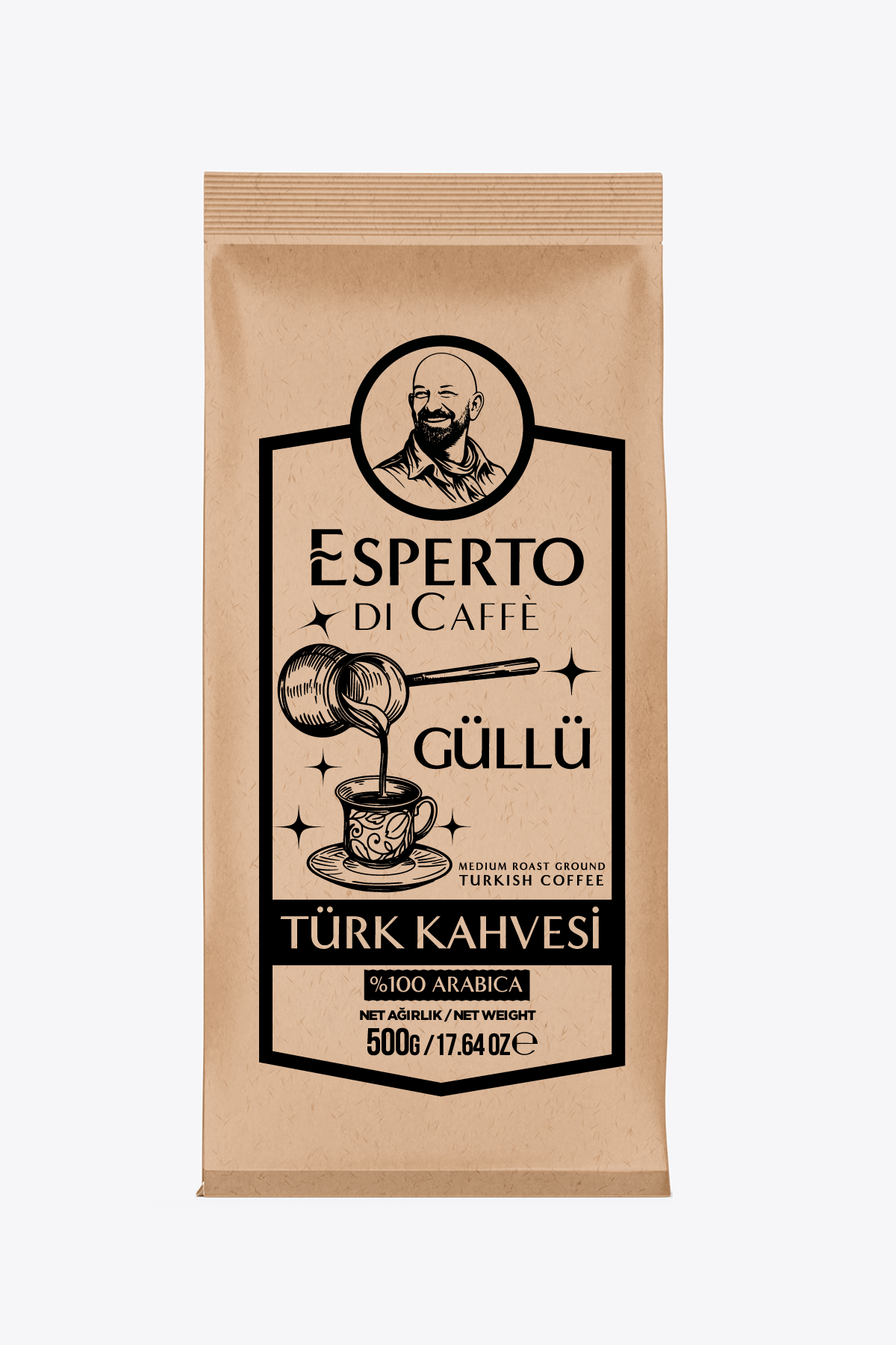 Esperto DiCaffe Aromalı Türk Kahvesi Güllü 500g