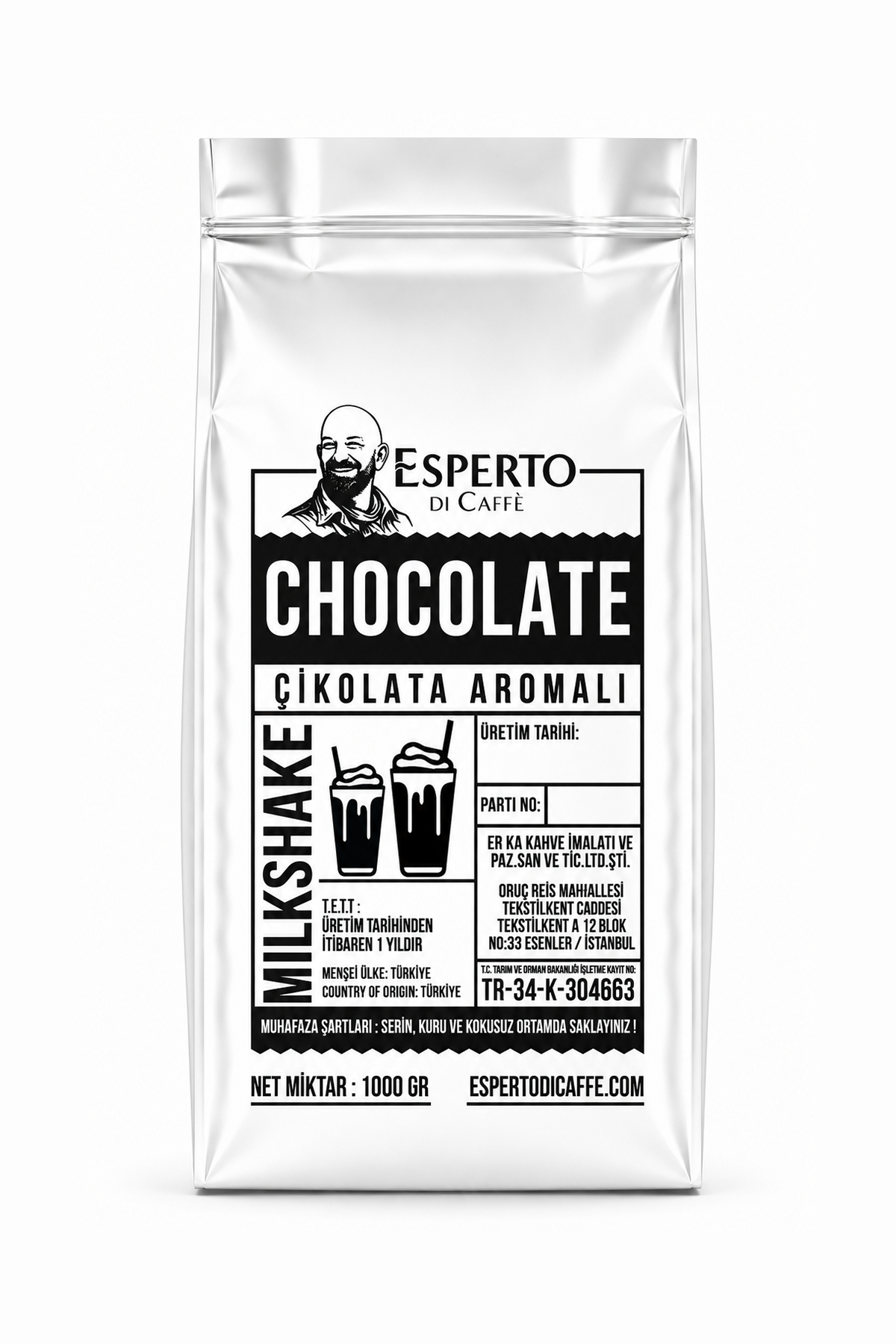 Esperto DiCaffe Milkshake Çikolata 1000g