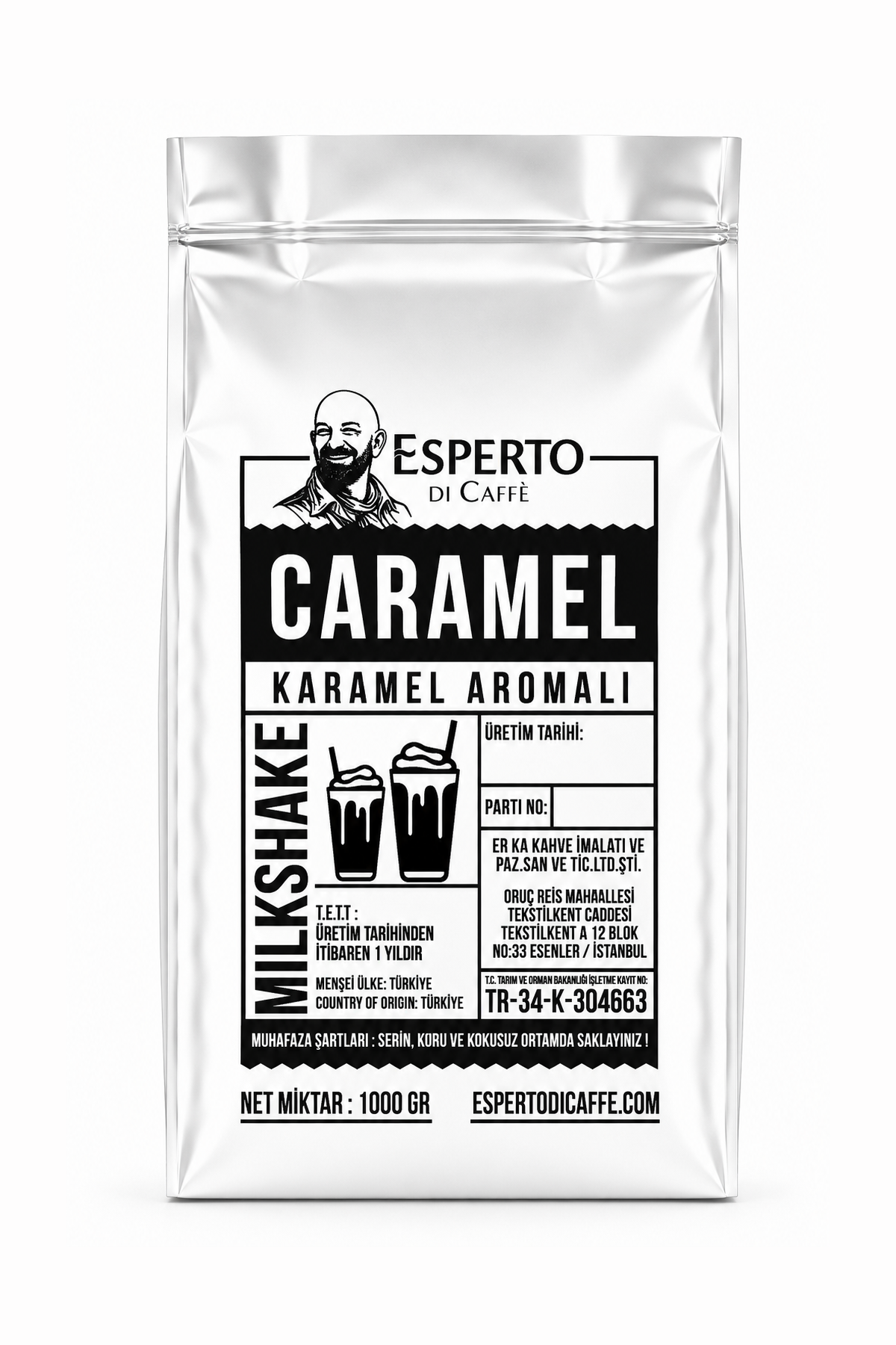 Esperto DiCaffe Milkshake Karamel 1000g