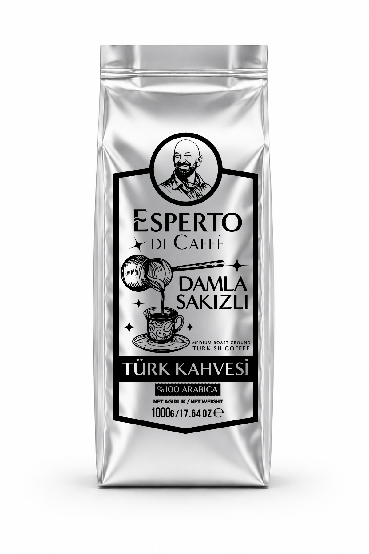 Esperto DiCaffe Aromalı Türk Kahvesi Damla Sakızlı 1000g