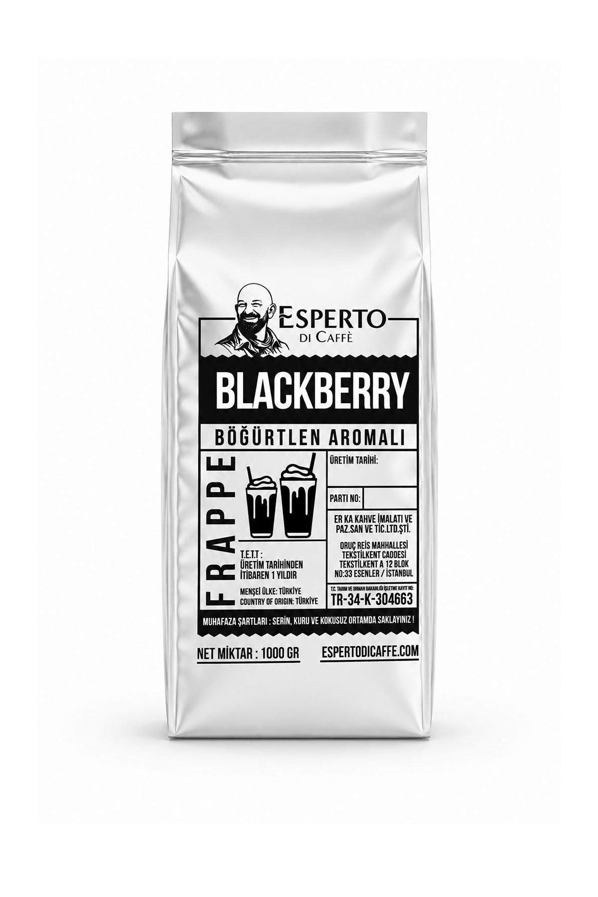 Esperto DiCaffe Smoothie Frappe Böğürtlen 1000g