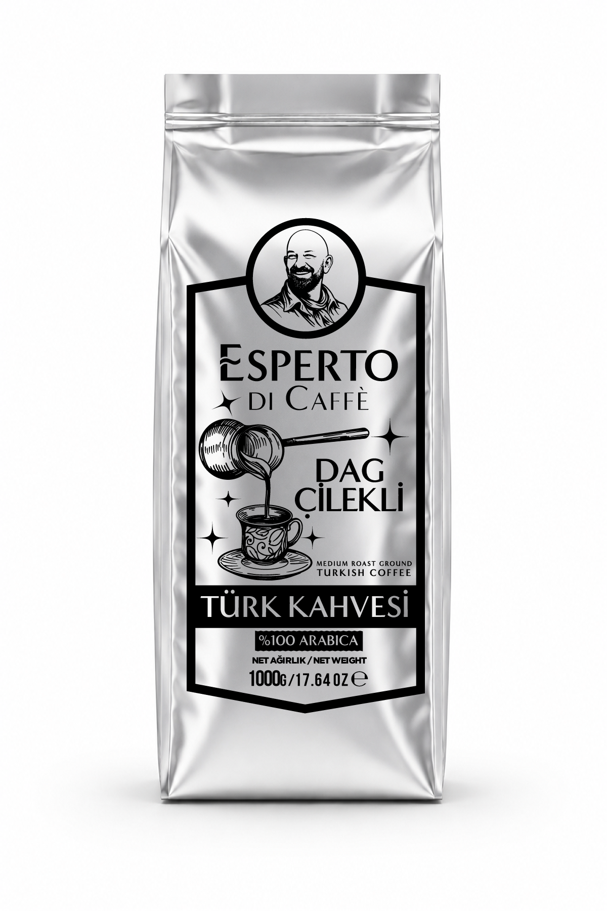 Esperto DiCaffe Aromalı Türk Kahvesi Dağ Çilekli 1000g