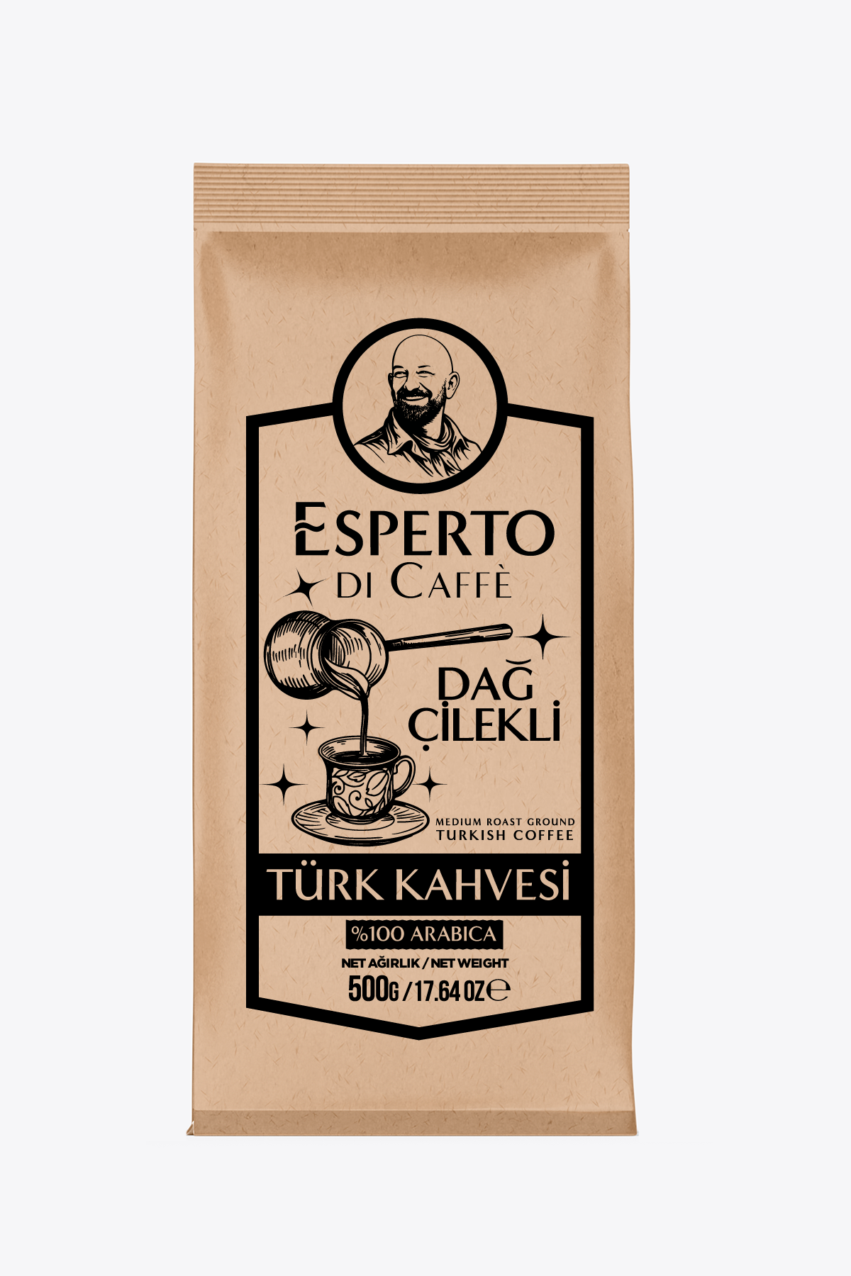 Esperto DiCaffe Aromalı Türk Kahvesi Dağ Çilekli 500g