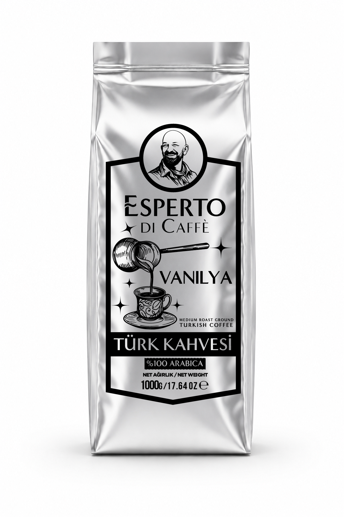 Esperto DiCaffe Aromalı Türk Kahvesi Vanilya 1000g